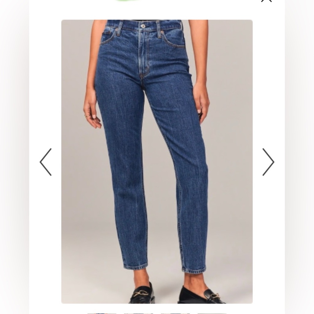Abercrombie High Rise “Mom Jean” Curve Love